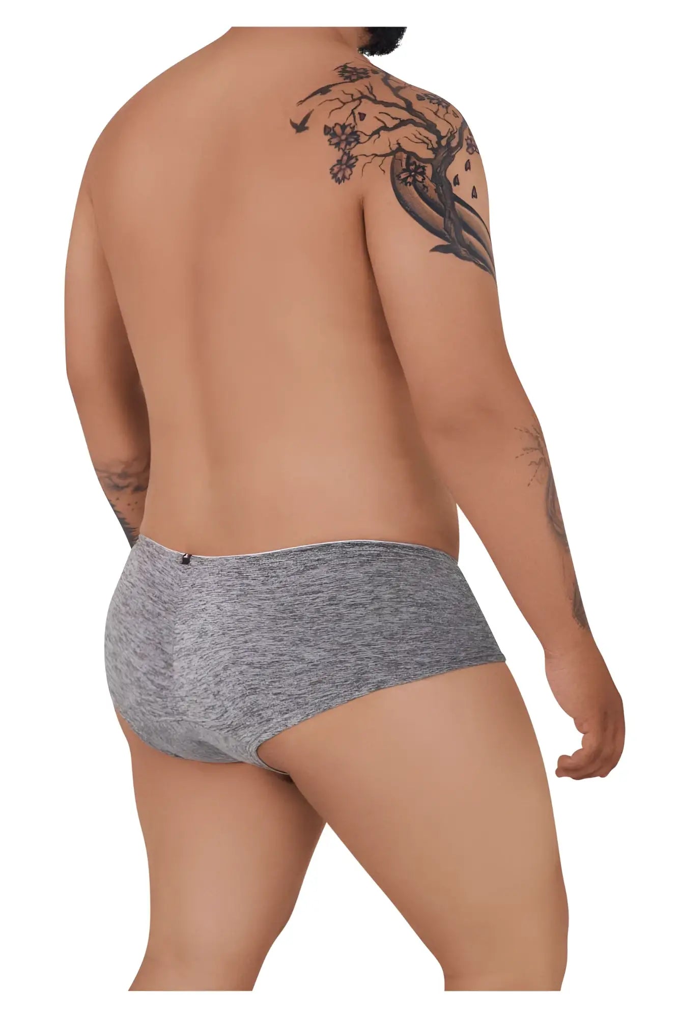 Xtremen 91103X microfiber trunks in jasper gray with subtle texture and black brand tag at the waistband