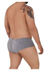 Xtremen 91103X microfiber trunks in jasper gray with subtle texture and black brand tag at the waistband