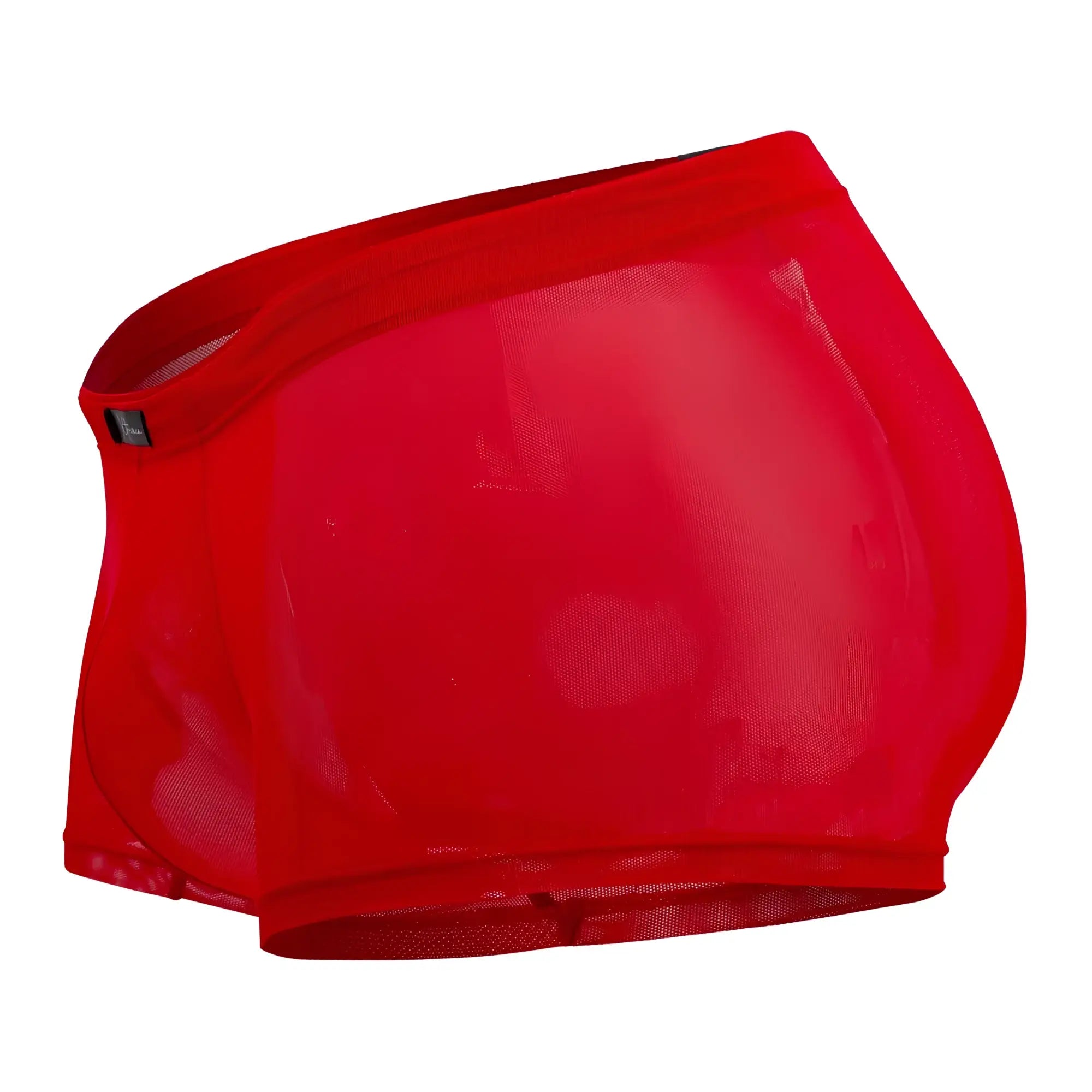 Xtremen 91127 red mesh briefs with a snug, form-fitting design made of breathable mesh material