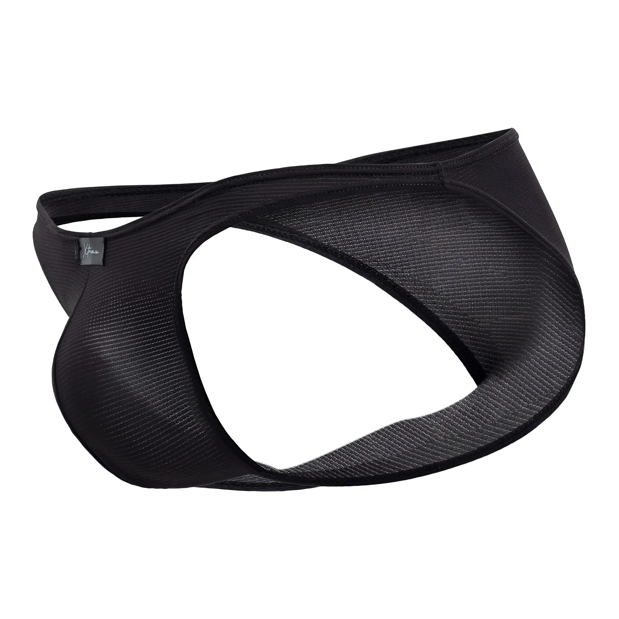 Black mesh briefs xtremen 91177 microfiber bikini with sleek form-fitting design and reinforced elastic waistband