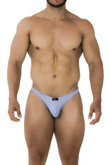 Light purple xtremen 91183 microfiber bikini thong made of smooth stretchy fabric with a form fitting design