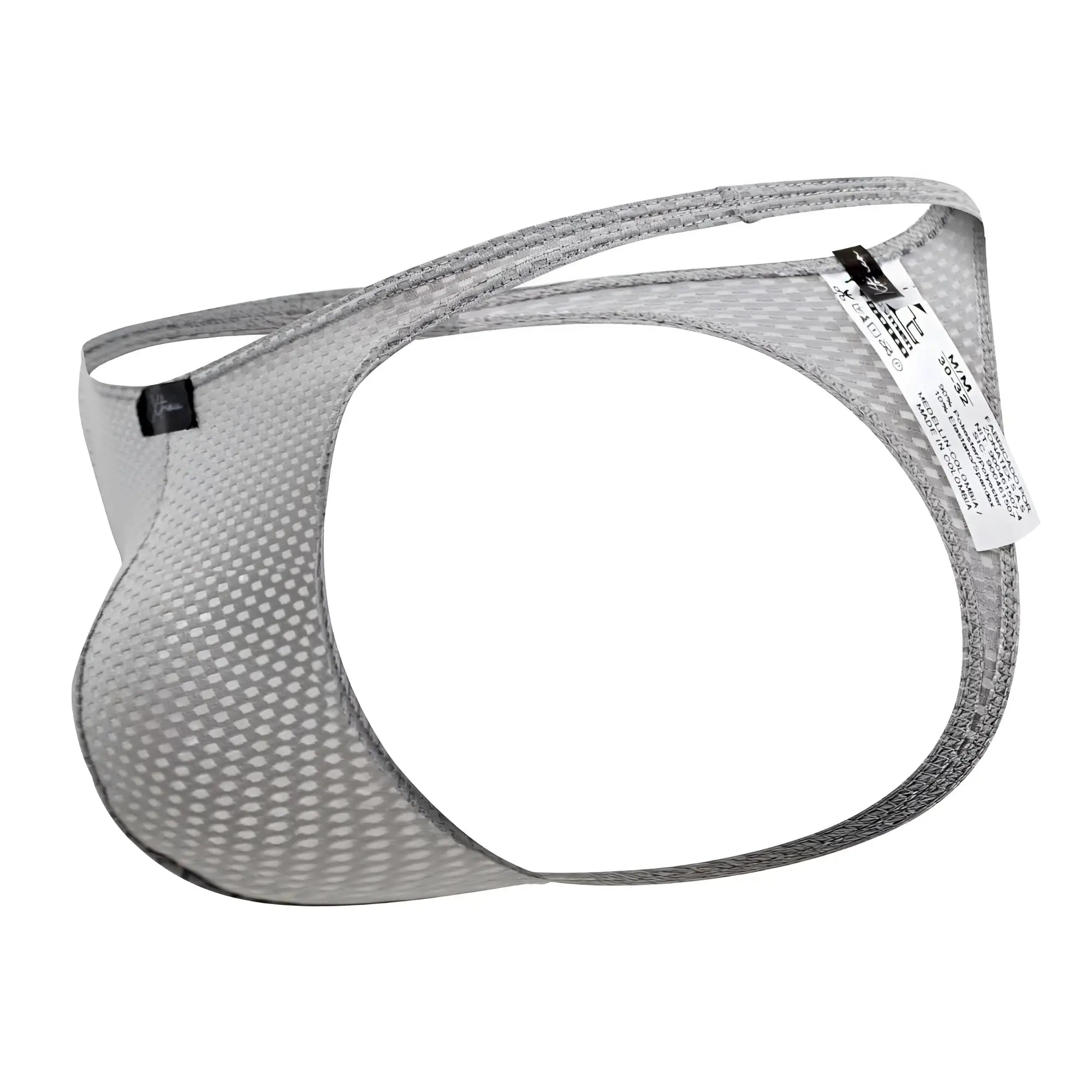 Gray xtremen 91185 mesh men’s briefs with a supportive contoured design and reinforced elastic waistband