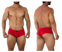 Red xtremen 91190 jacquard trunks snug fit briefs with elastic waistband made from jacquard fabric