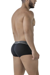 Black xtremen 91205b cotton blend trunks with gray elastic waistband and black xtreme branding in black color