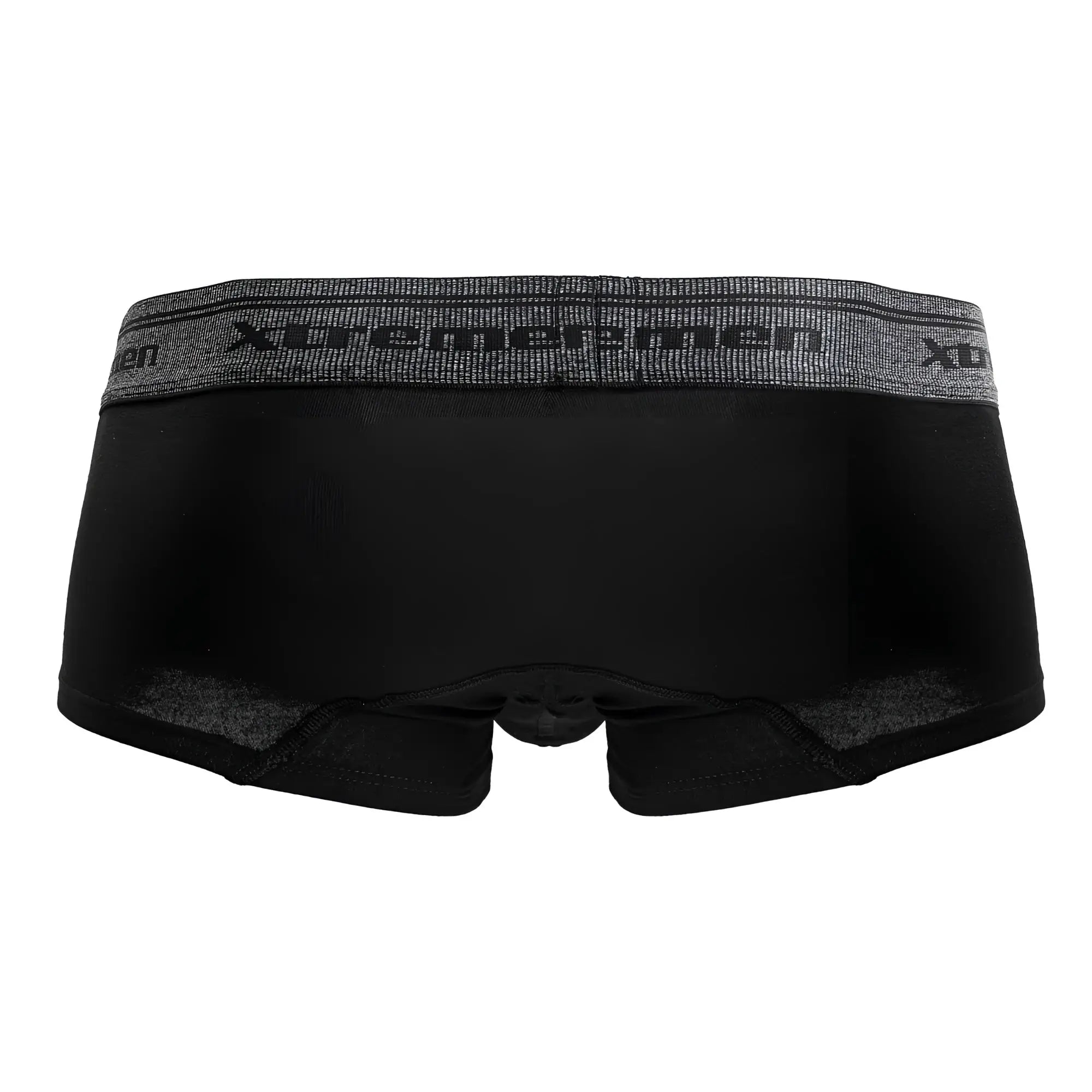 Black xtremen 91205B cotton blend briefs with gray elastic waistband featuring black xtremen brand lettering
