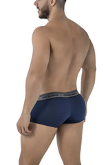 Navy xtremen 91205b cotton blend men’s briefs with textured gray waistband and branded xtremen logo