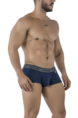 Navy xtremen 91205b cotton blend briefs with gray waistband and black xtremen brand lettering