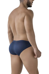 Navy blue Xtremen 91207B microfiber briefs with a smooth form-fitting design and small metallic logo on waistband