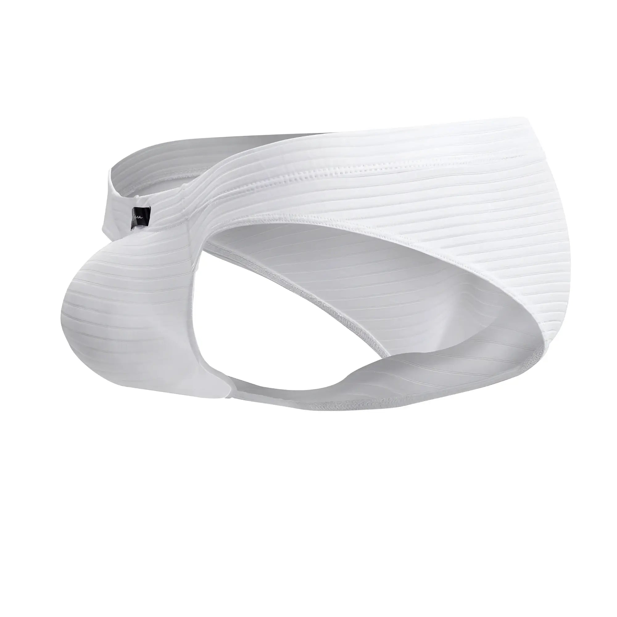 White ribbed cotton Xtremen 91210B briefs with a sleek contoured design for comfortable everyday wear
