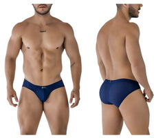 Navy blue Xtremen 91213B microfiber briefs with mesh fabric, subtle pattern, and small logo on waistband
