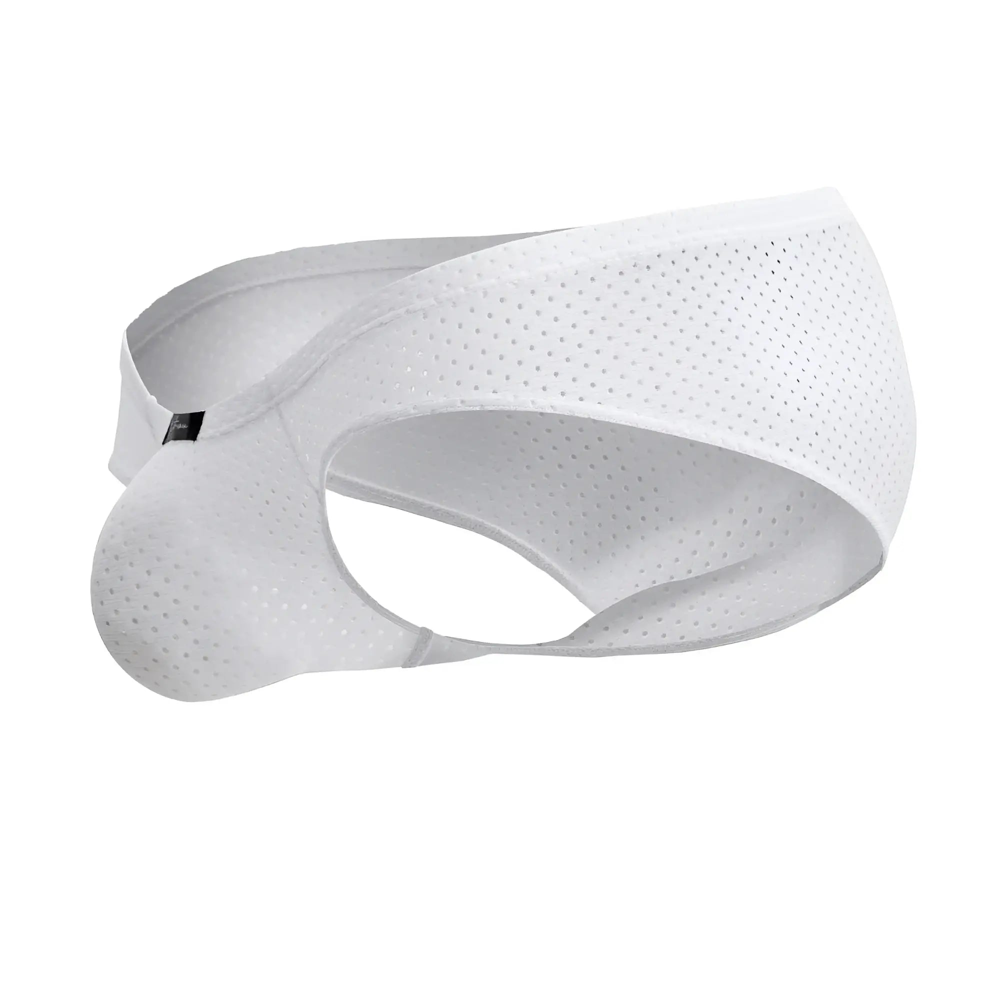 White xtremen 91213b microfiber briefs with perforated mesh and contoured design for men’s comfort and breathability