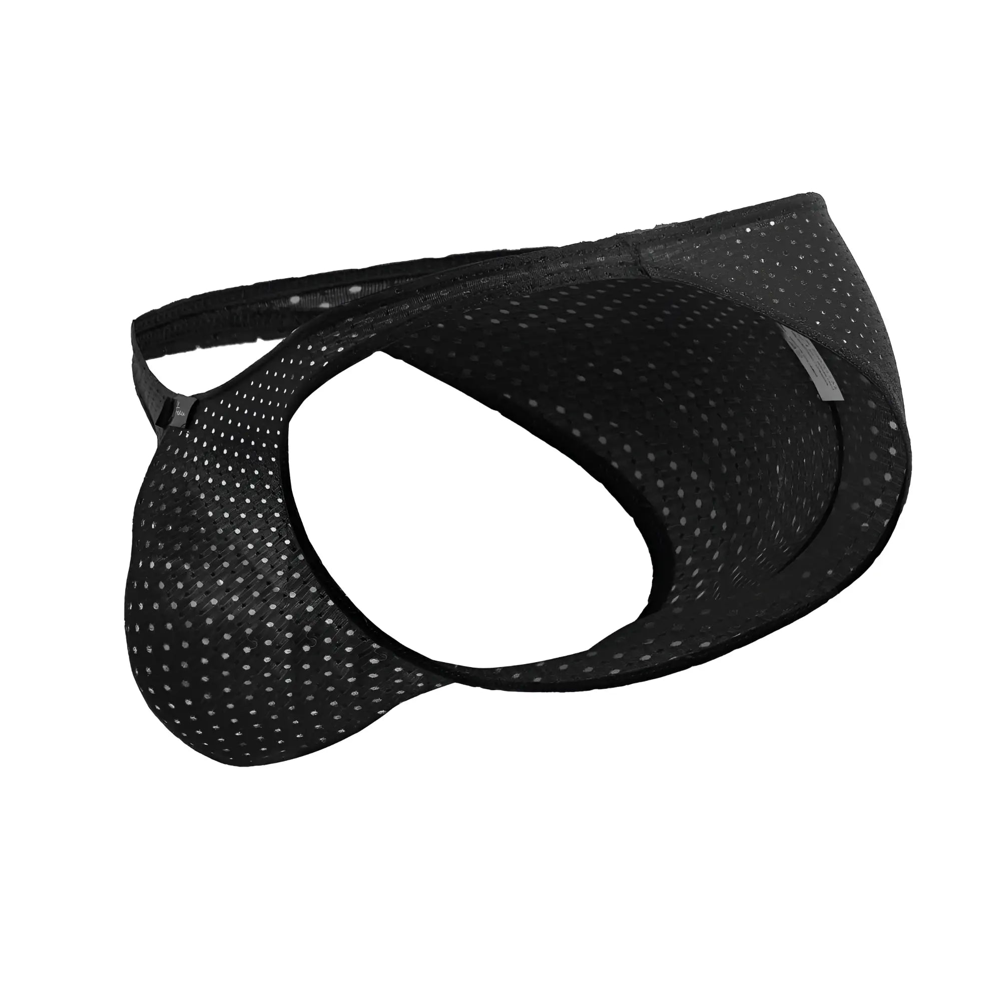 Black xtremen 91215b microfiber bikini briefs with perforated mesh design and elastic waistband for athletic use