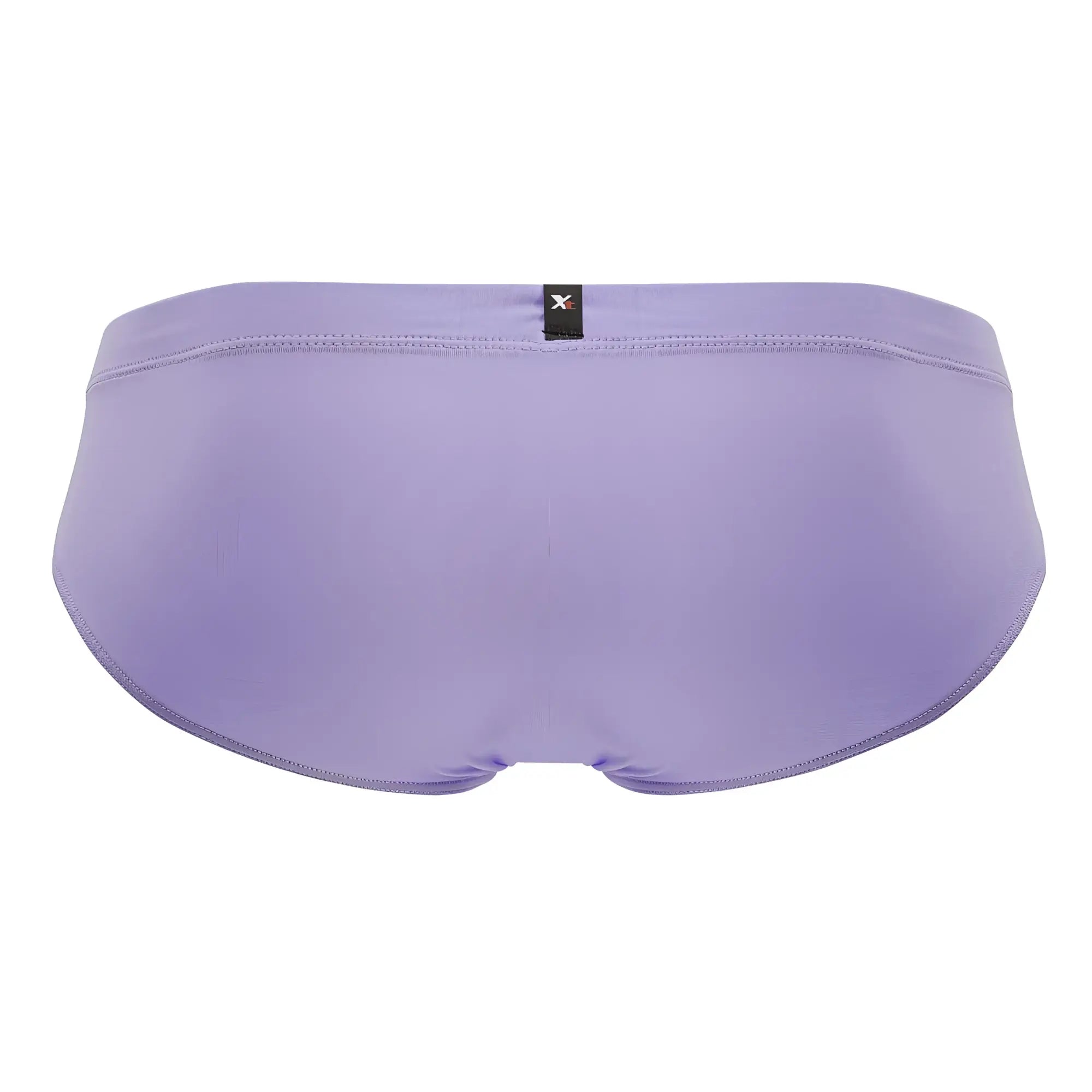 Lavender seamless Xtremen 91218 microfiber briefs with subtle ribbed texture and black brand tag at the waistband