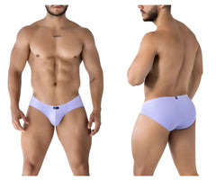 Xtremen 91218 lilac microfiber men’s briefs with smooth form-fitting design and small waistband logo