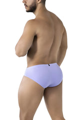 Light purple xtremen 91218 microfiber briefs with sleek form-fitting design and small black logo at the waistband