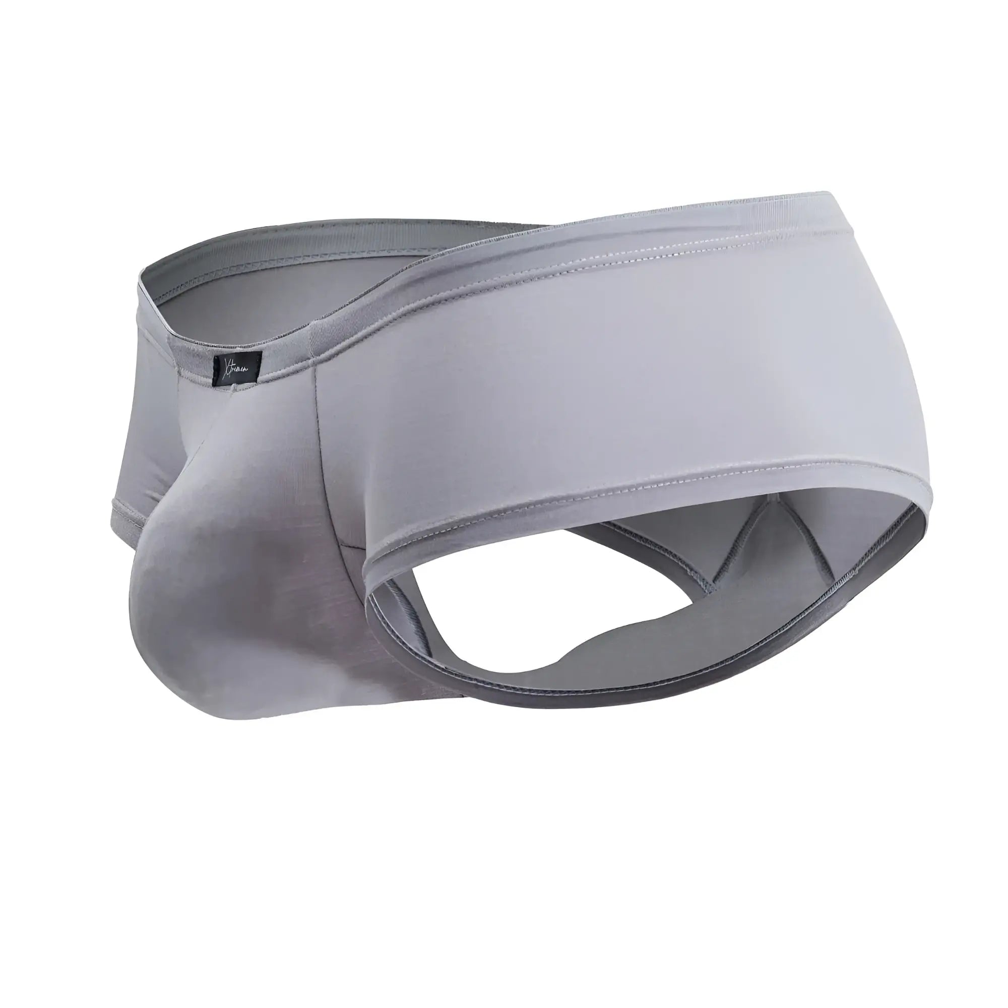 Gray xtremen 91219 microfiber trunks featuring smooth stretchy fabric and contoured design for comfort