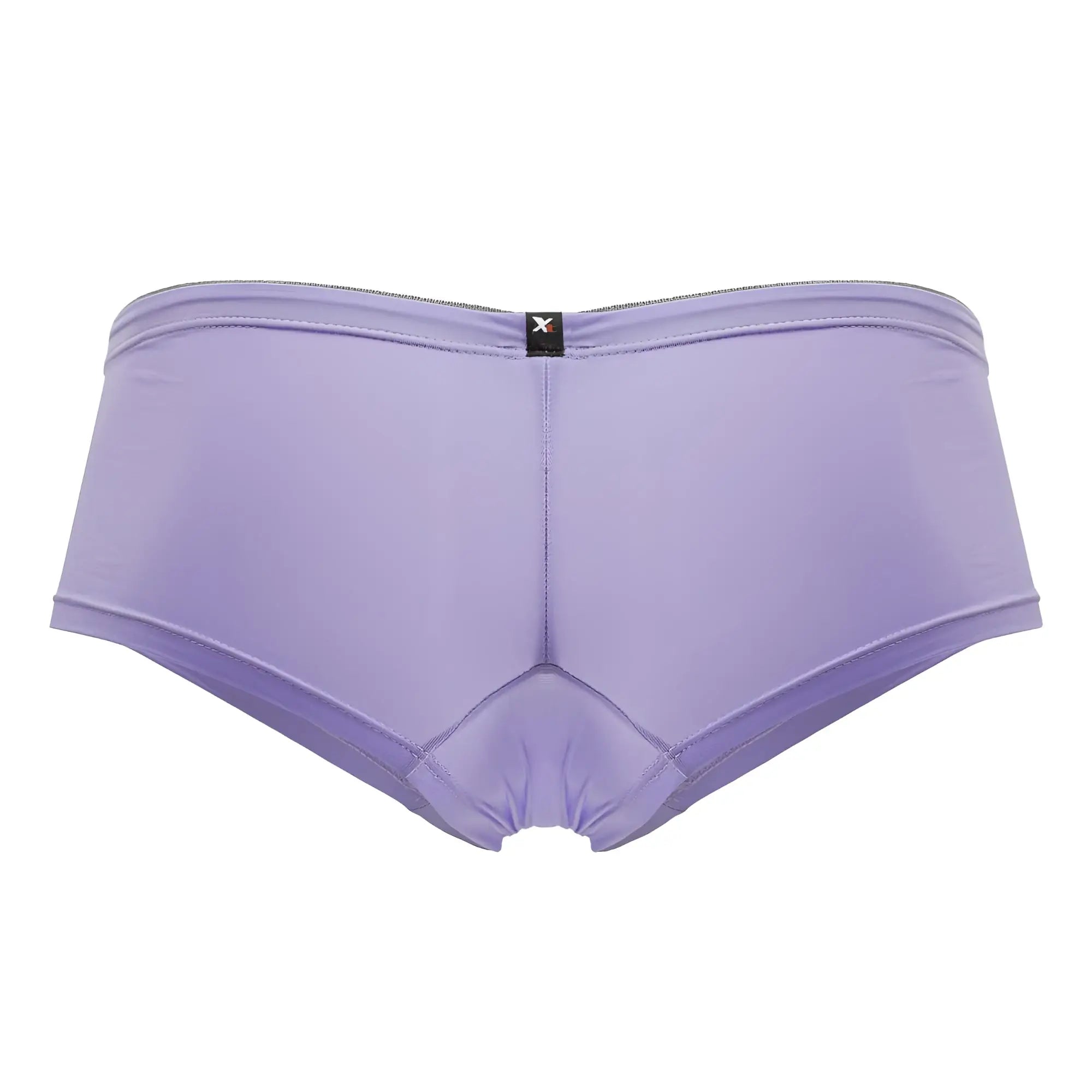 Lavender-colored xtremen 91219 microfiber trunks with smooth texture subtle seams and a black brand tag at the waistband