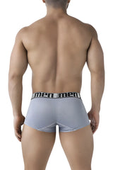 Light gray microfiber men’s briefs with textured fabric and black elastic waistband featuring 2men logo