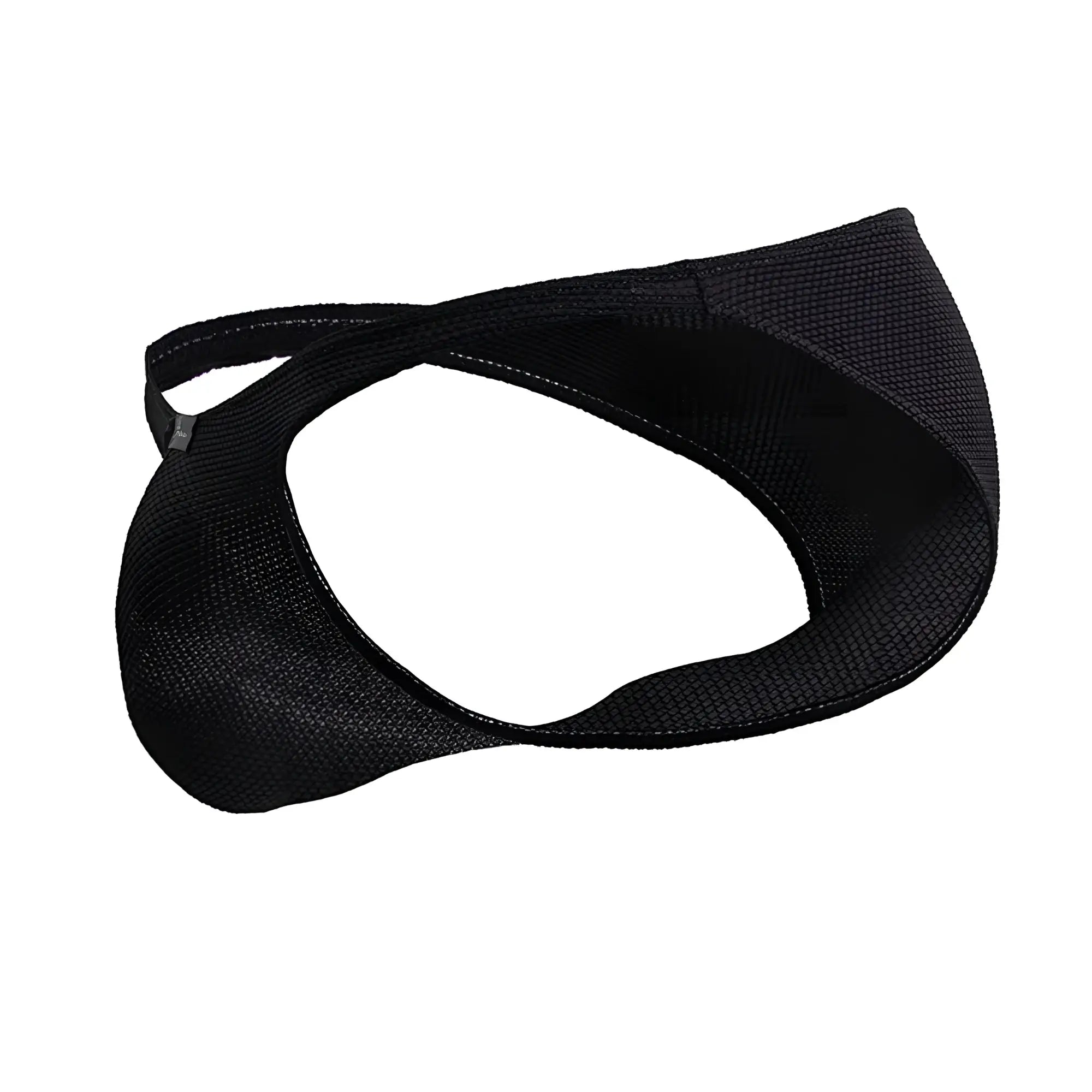 Xtremen 91224 black microfiber bikini briefs with black mesh fabric contoured design and adjustable strap