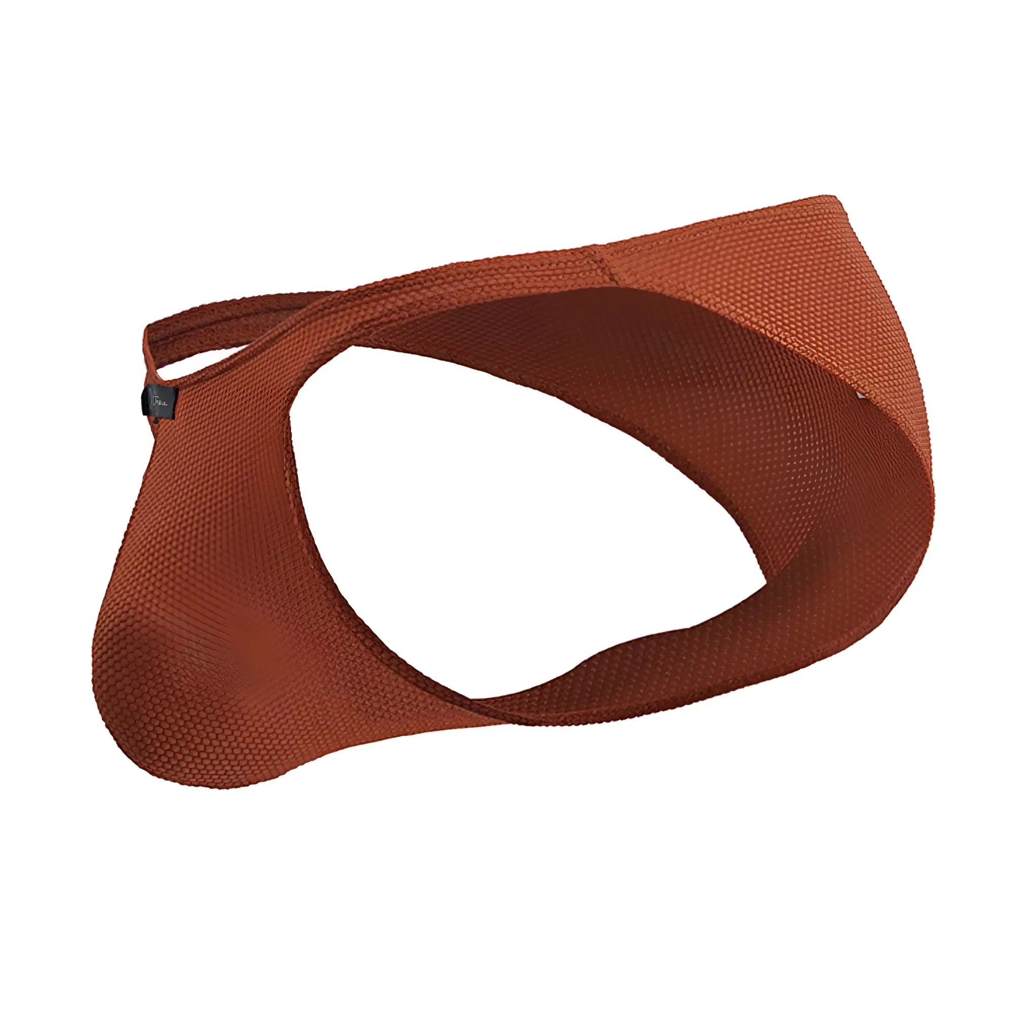 Xtremen 91224 microfiber bikini in rust color with textured mesh fabric contoured design and adjustable strap