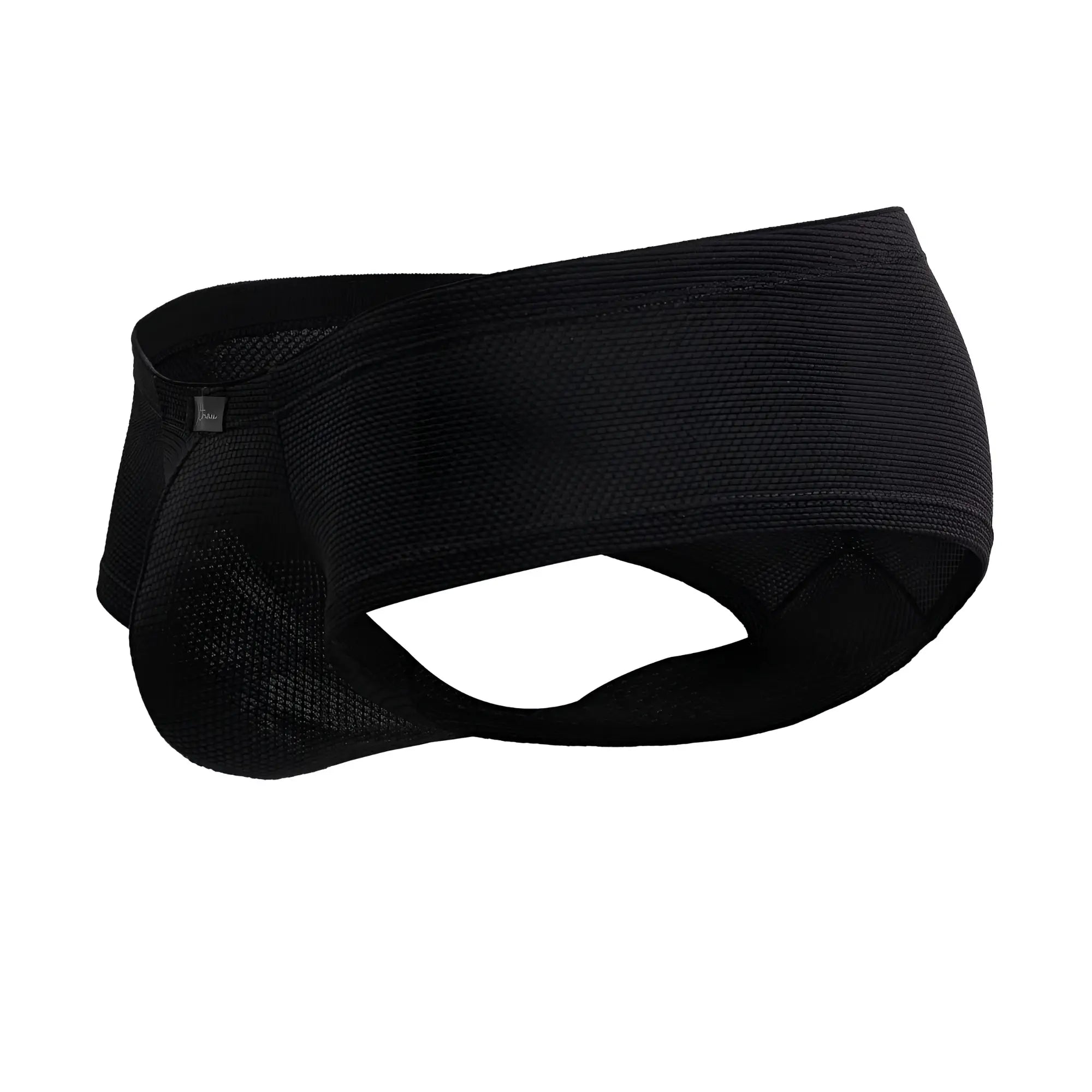Black xtremen 91225 microfiber trunks with black mesh, contoured design, and reinforced side panels for athletic support