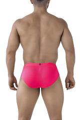 Xtremen 91227 microfiber briefs in bright fuchsia pink featuring breathable mesh fabric for comfortable wear