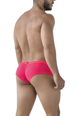 Xtremen 91228 microfiber trunks in fuchsia featuring bright pink mesh briefs with a snug form-fitting design