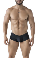 Black xtremen 91234 microfiber trunks with sleek form-fitting design and subtle waistband branding