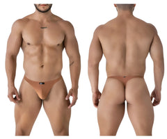 Tan xtremen 91238 microfiber thongs for men with form-fitting design and subtle front waistband branding
