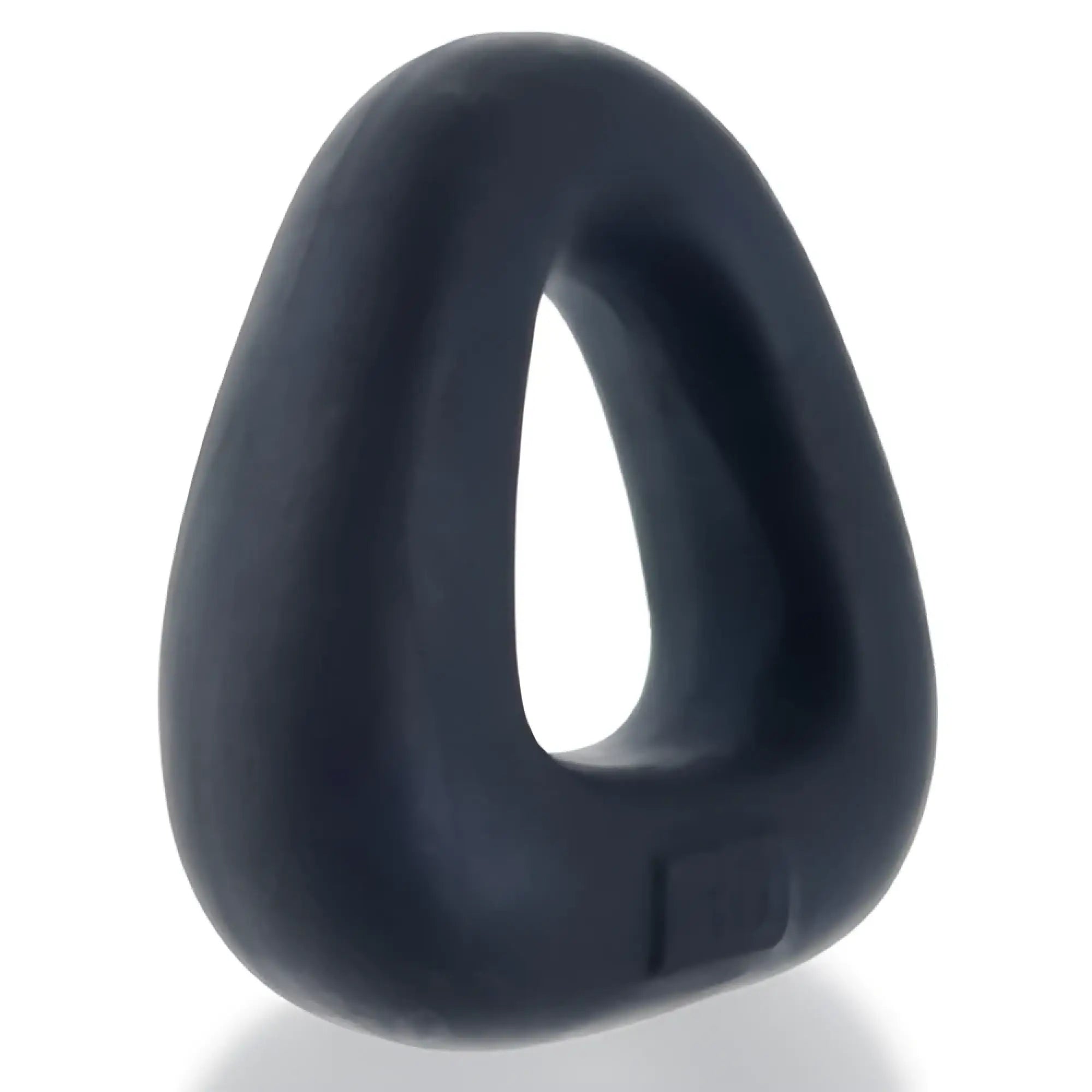 Zoid wide-base bulge c-ring in black silicone with triangular shape and smooth rounded edges for comfortable fit