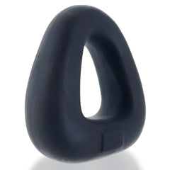 Zoid wide-base bulge c-ring in black silicone with triangular shape and smooth rounded edges for comfortable fit