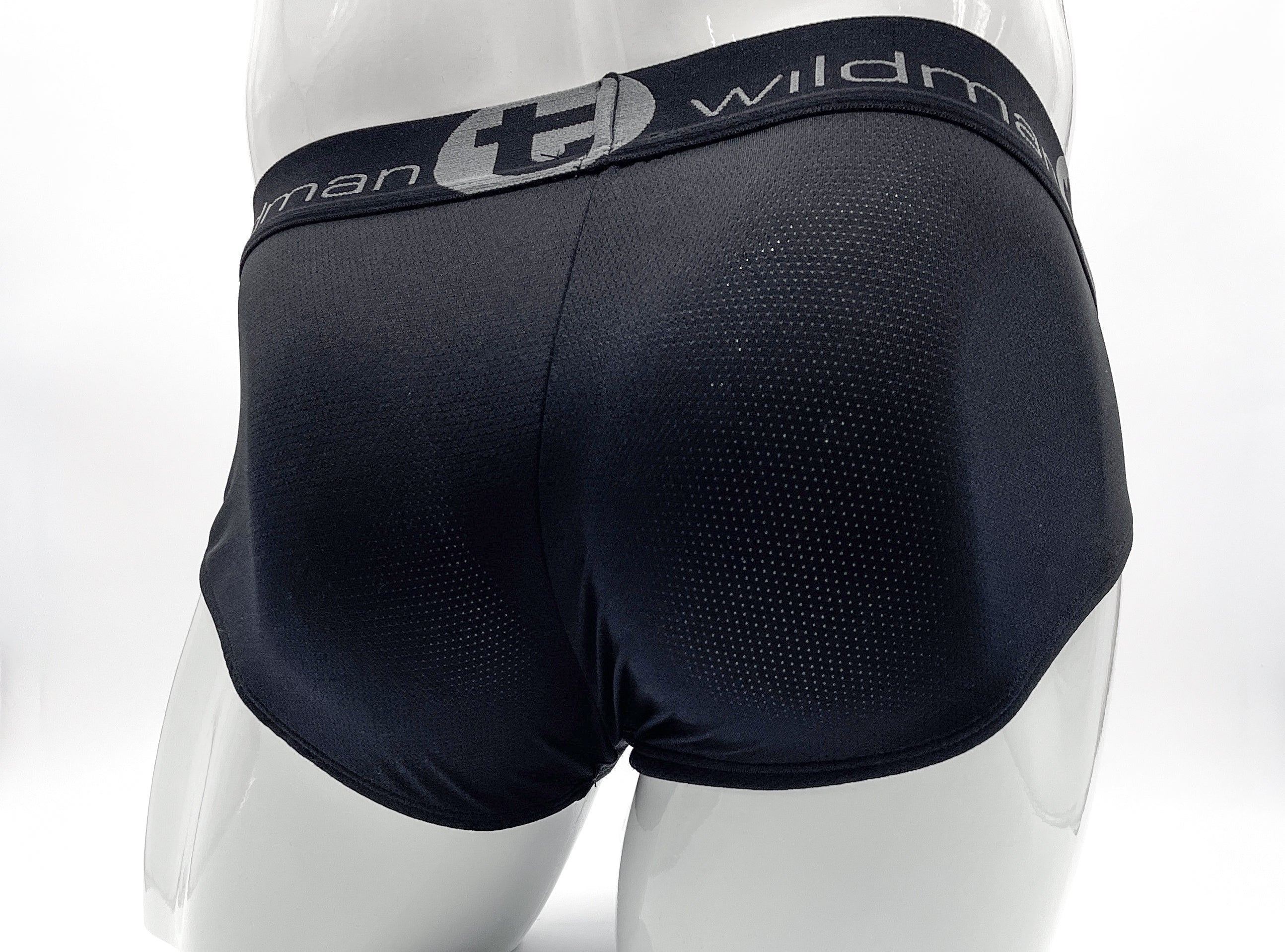 WildmanT Mesh Big Boy Pouch Brief Black - EricSaloDesign.com