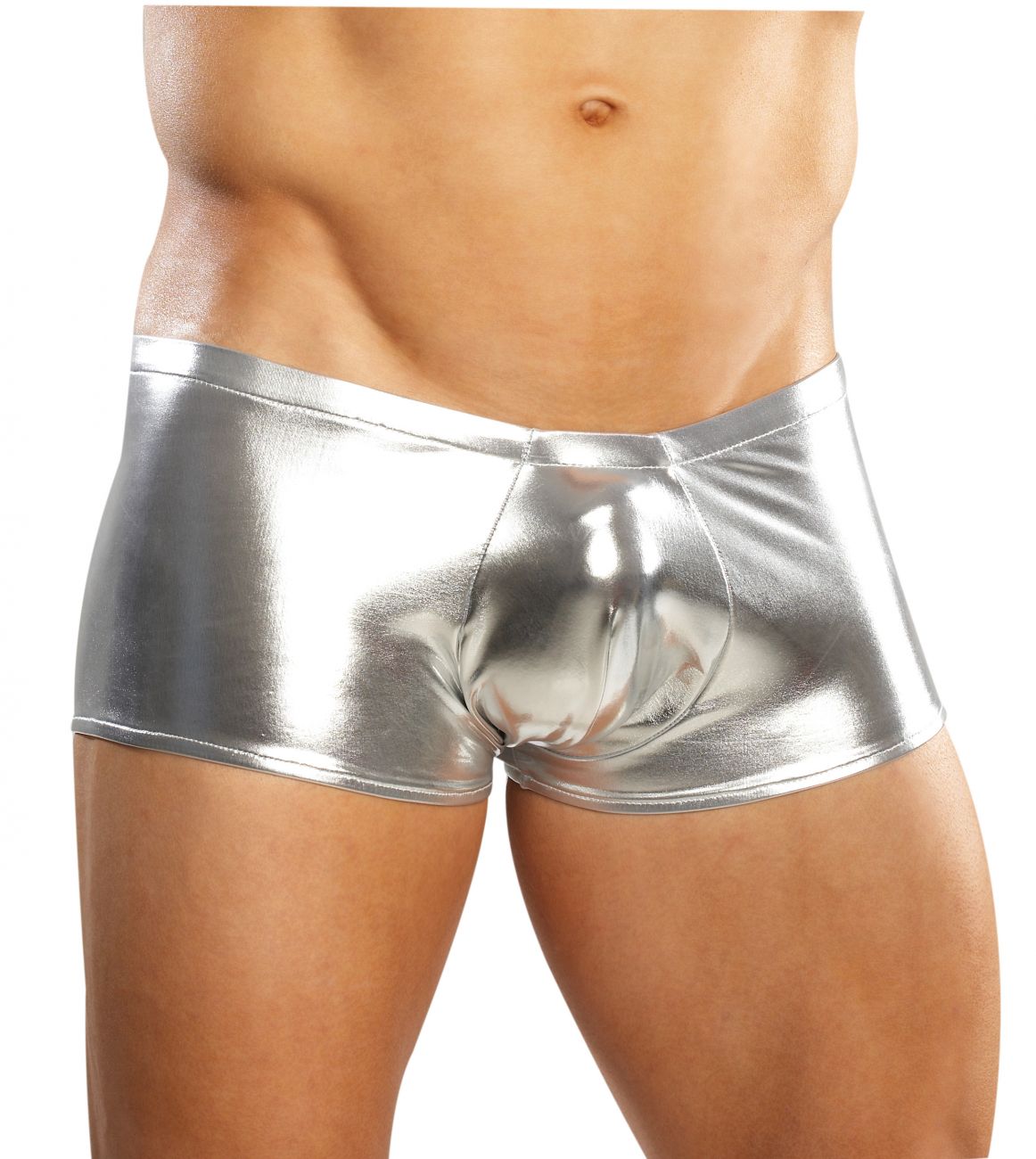 Male Power 153070 Heavy Metal Mini Short Boxershorts Farbe Silber