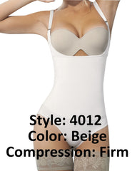 Ann Chery 4012 Latex Body Thong Color Beige