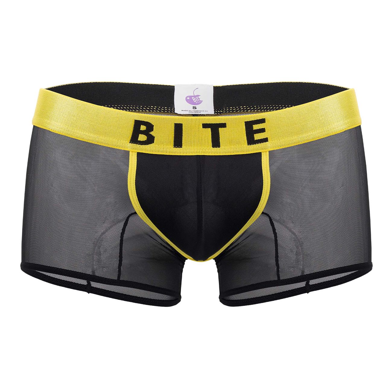 BiteWear BW2023103 Short de bain lumineux Lime Couleur Jaune