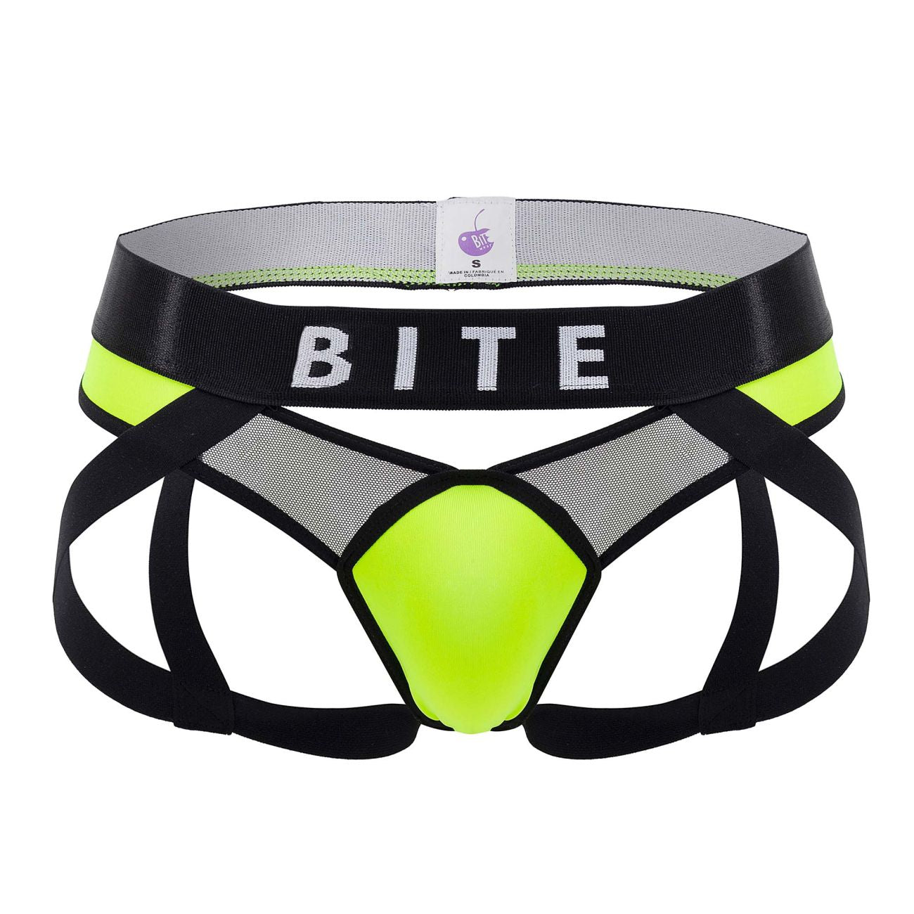 BiteWear BW2023108 Tuxedo Banana Jockstrap Couleur Vert