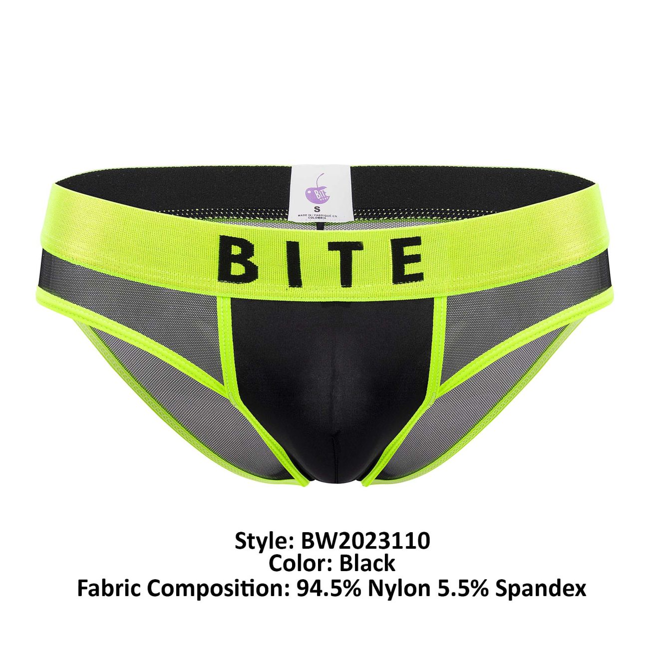 Culotte BiteWear BW2023110 Sweet Kiwi Couleur Noir