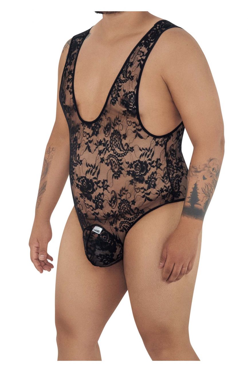 CandyMan 99380X Bodysuit Color Black