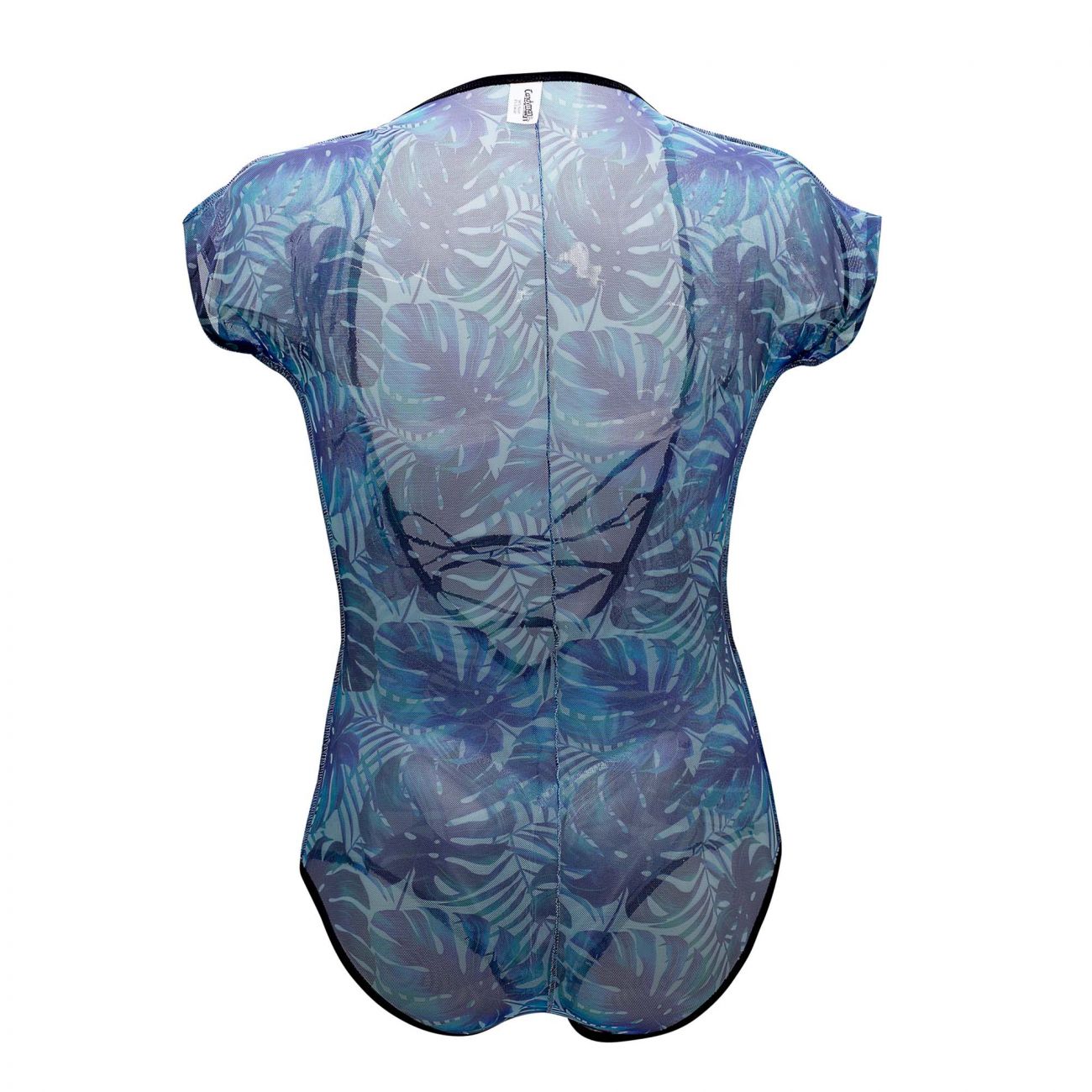 CandyMan 99438 Floral Bodysuit Color Blue