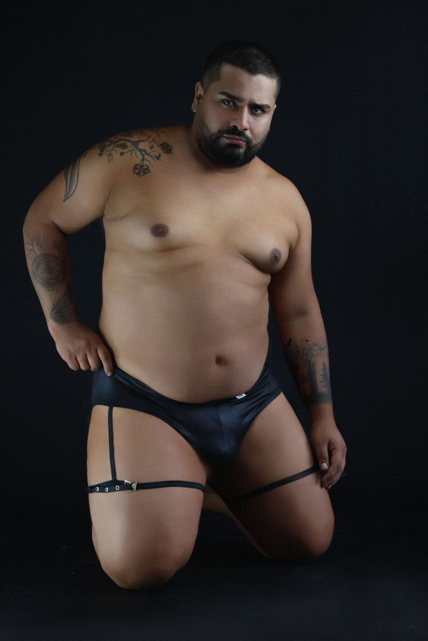 CandyMan 99468X Garter Briefs Color Black