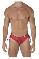 CandyMan 99488 Side Tie Lace Bikini Color Red