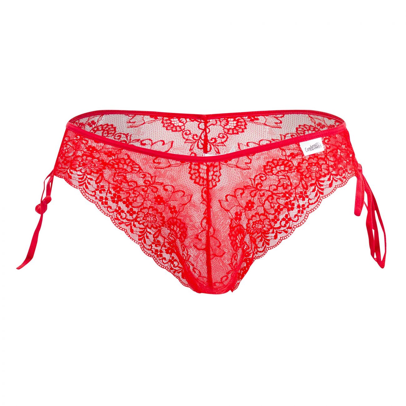 CandyMan 99488 Bikini en dentelle à nouer sur le côté Couleur Rouge