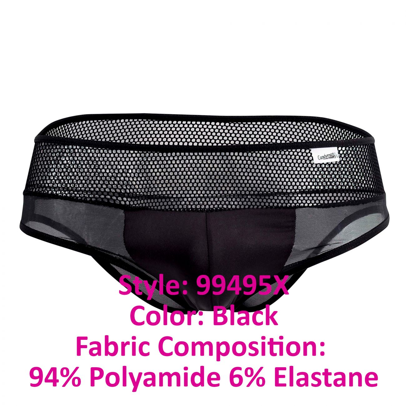 CandyMan 99495X Mesh-Slip Farbe Schwarz