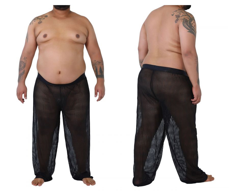 CandyMan 99496X Mesh Lounge Pants Color Black