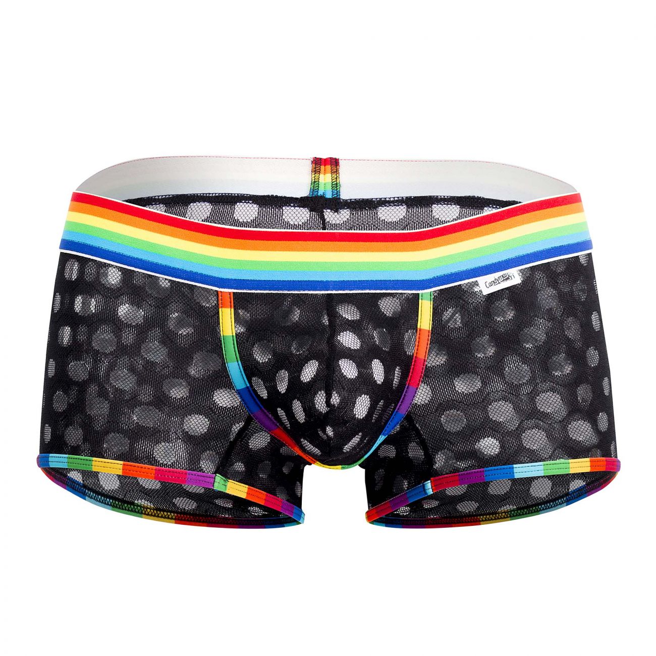 CandyMan 99511X Polka Mesh Trunks Farbe Schwarz-Regenbogen