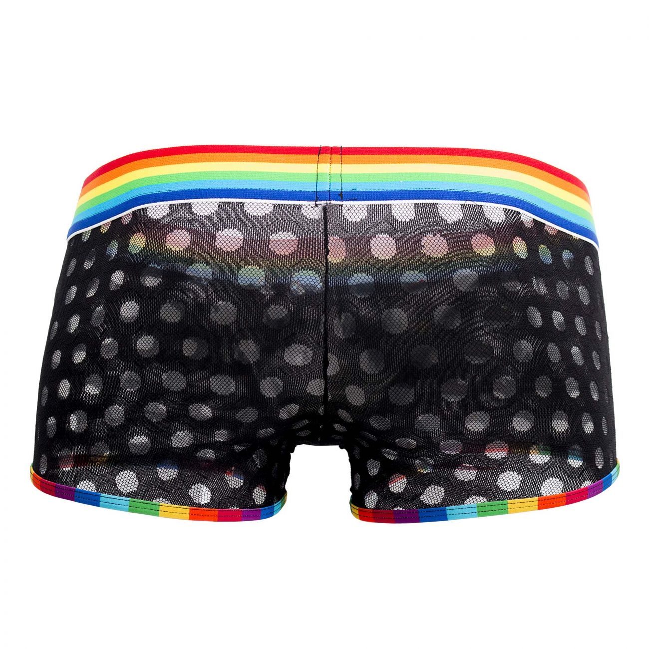 CandyMan 99511X Polka Mesh Trunks Farbe Schwarz-Regenbogen