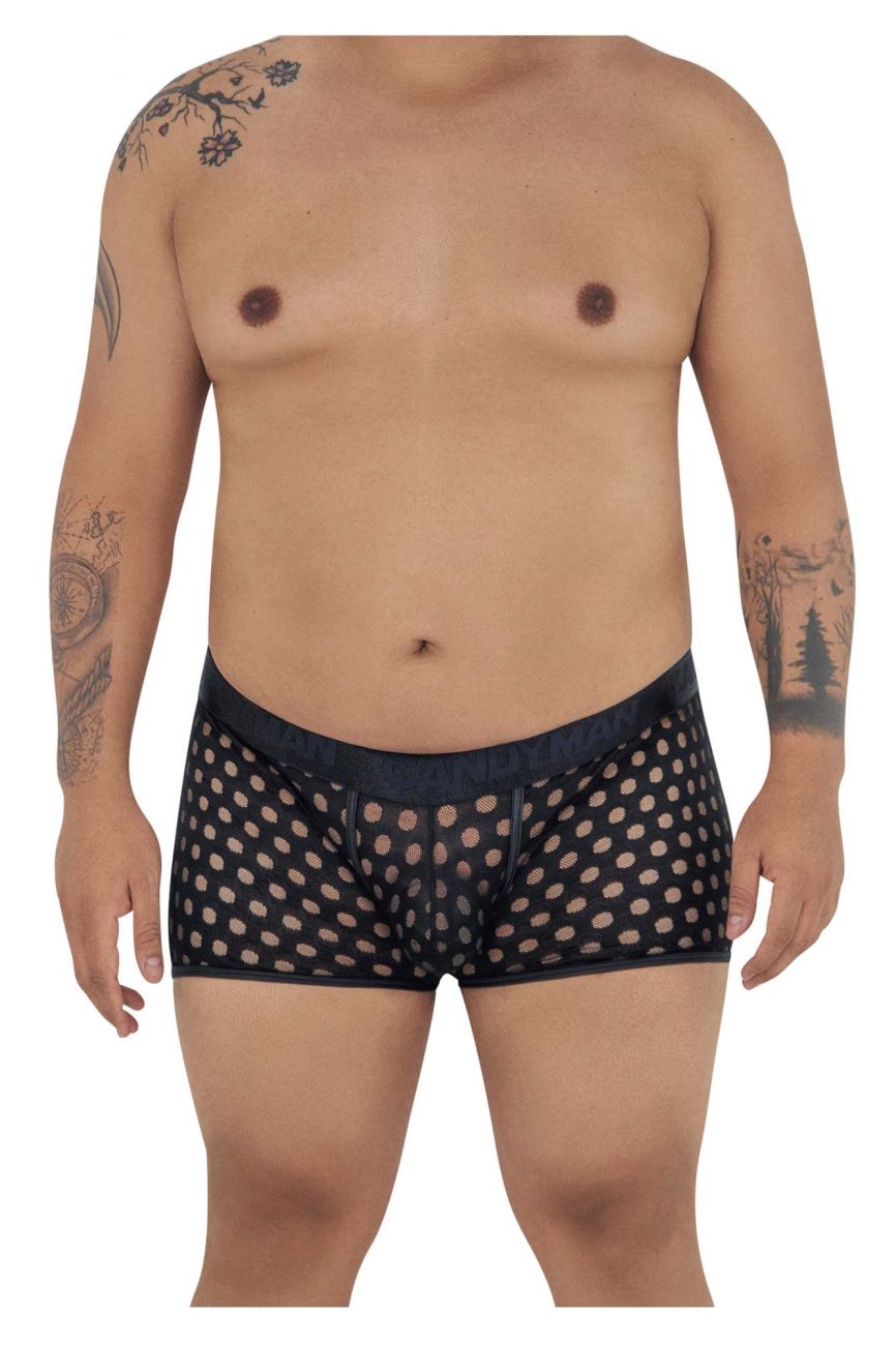 CandyMan 99511X Polka Mesh Badehose Farbe Schwarz