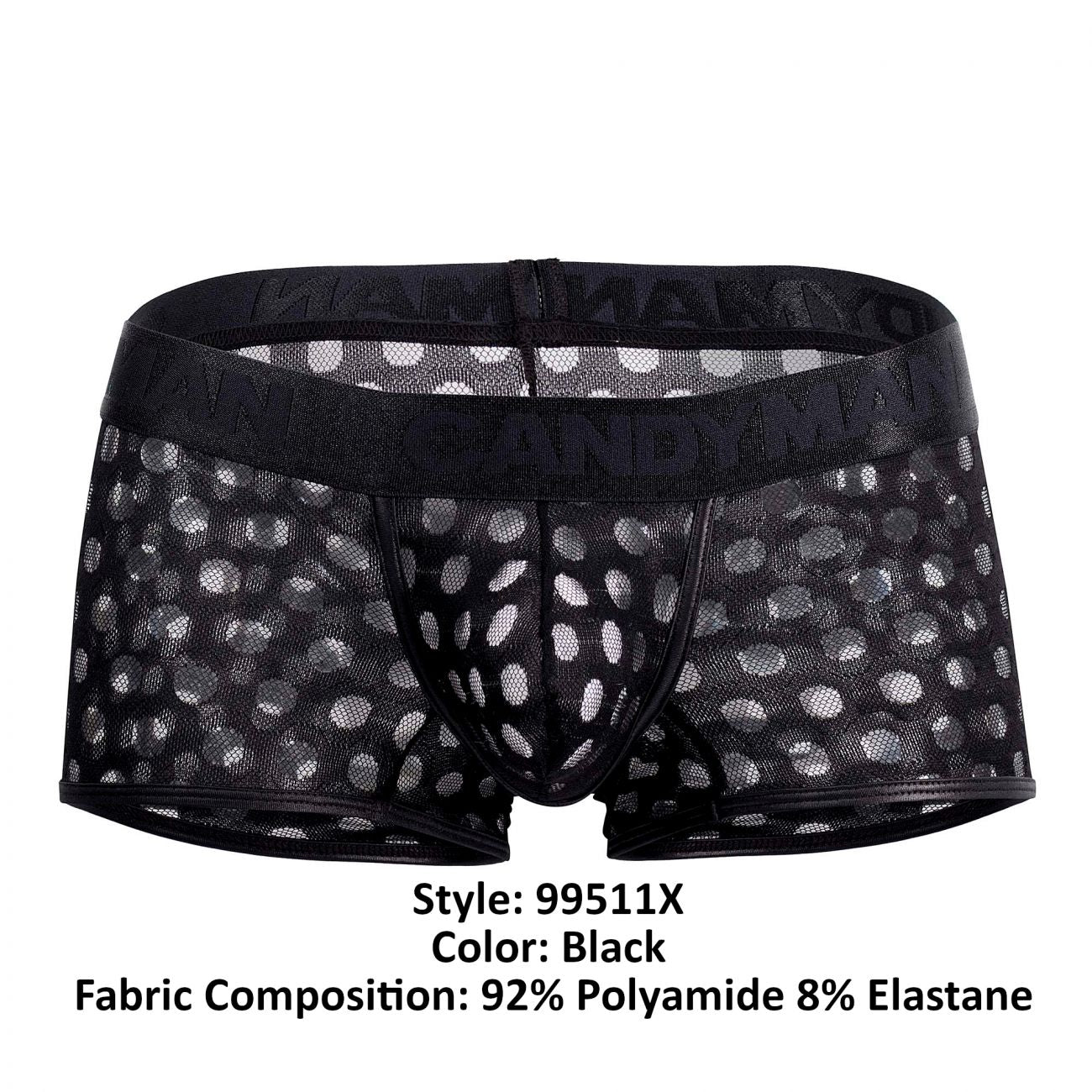 CandyMan 99511X Polka Mesh Badehose Farbe Schwarz