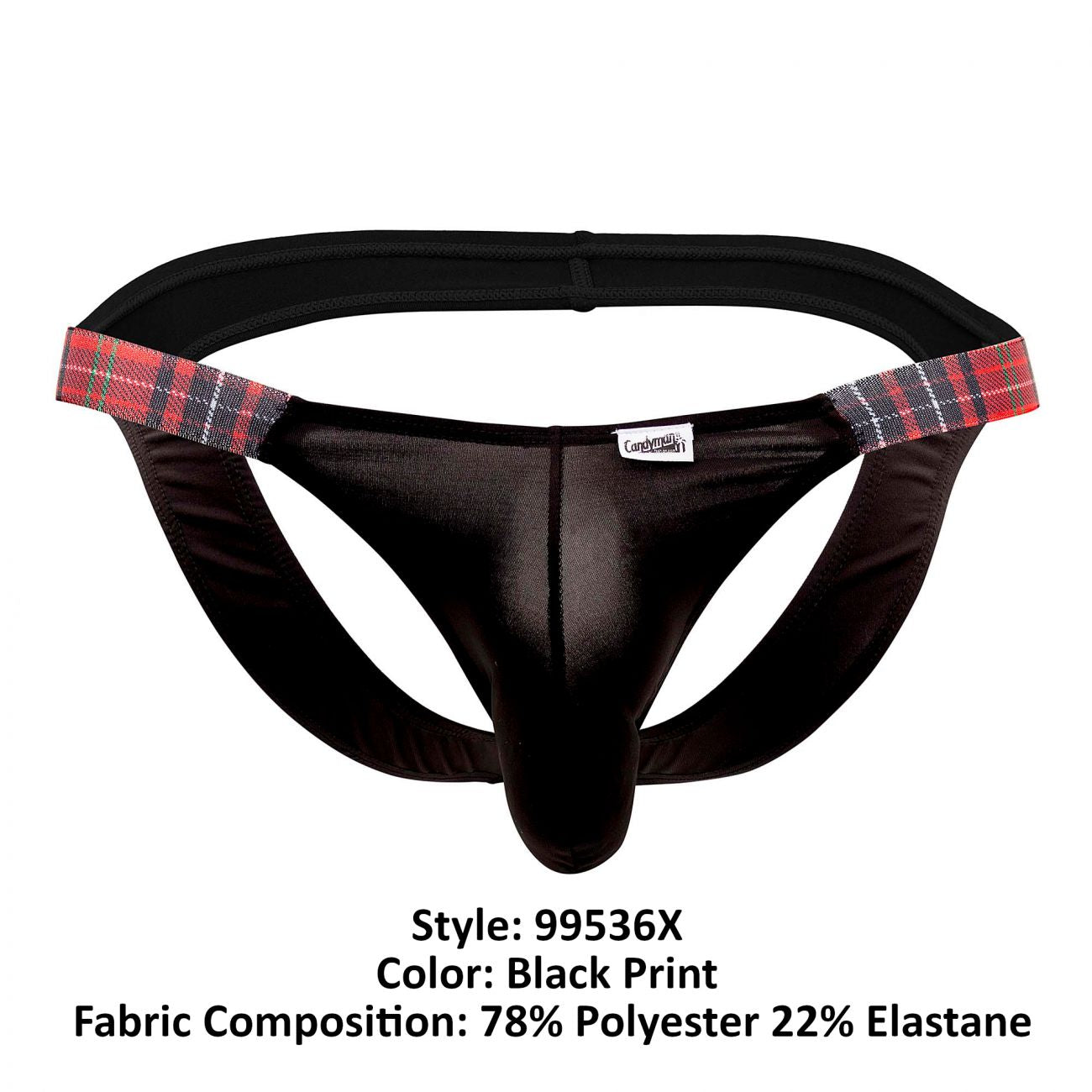 CandyMan 99536X Bikini Jockstrap Couleur Noir Imprimé