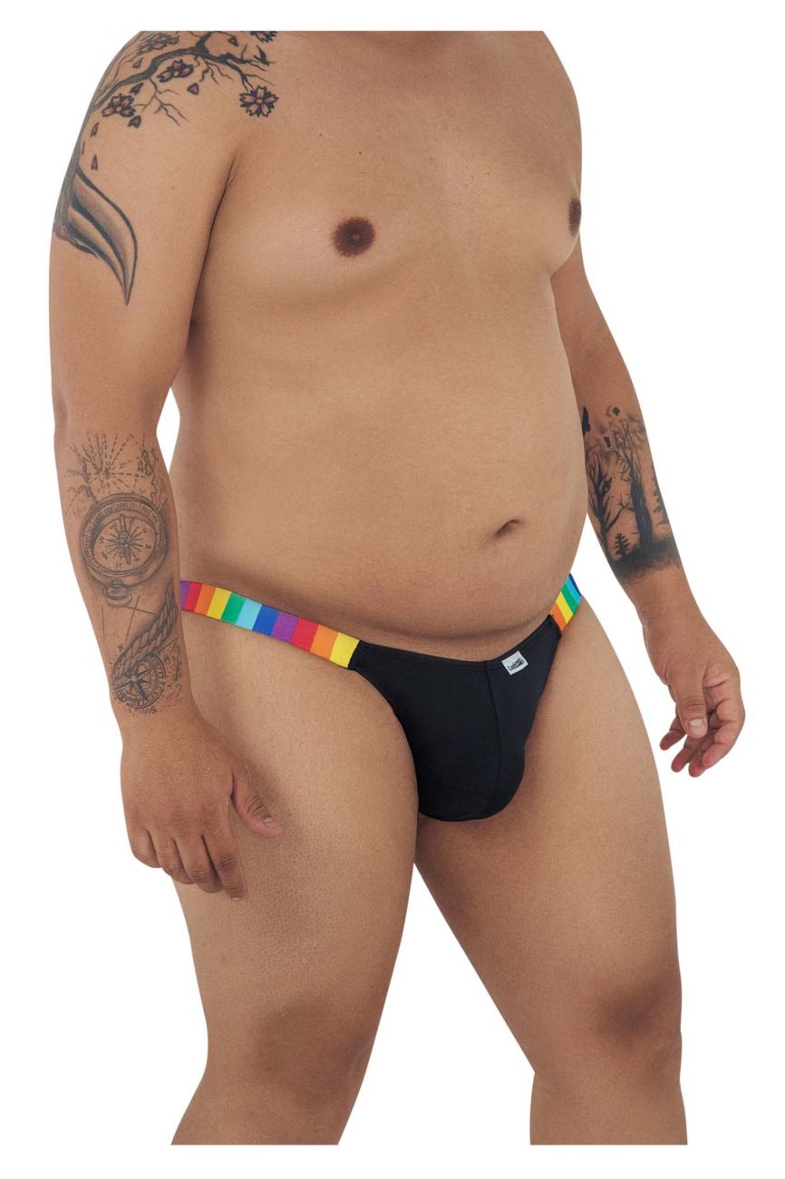 CandyMan 99536X Bikini Jockstrap Couleur Rayures Noires